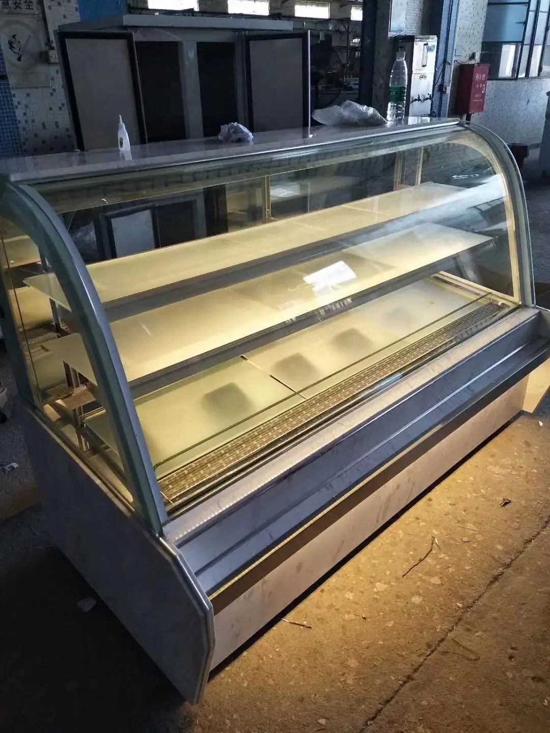 Kuchenvitrinen-set Mit Kühlung: Kühltheke,Gefrierschrank,Acryl-holz-bäckereischrank,Kuchenvitrine Mit Kühlfunktion