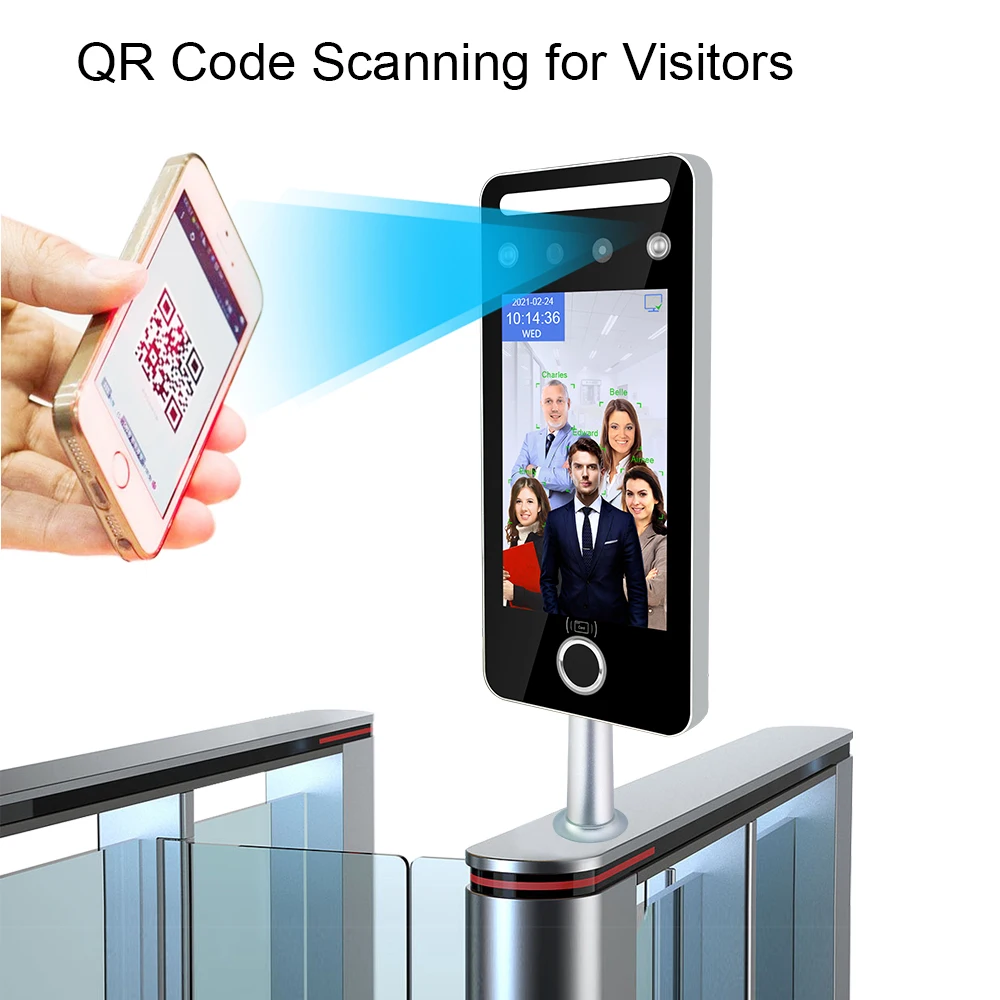 Timmy AI07 Wireless Face Time Recording Rfid Biometric Fingerprint Facial Recognition Access Control