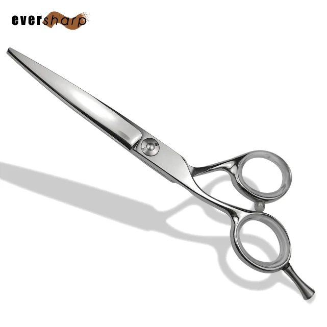 6 Inch Left Handed Straight Cutting Hair Scissors Offset Handle