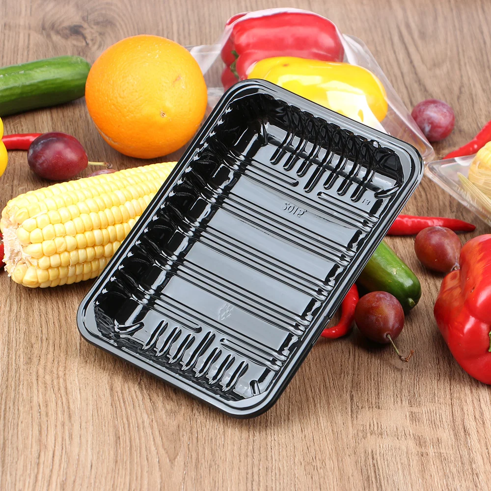 Fresh Food Biodegradable Packing Box for Mushroom PP Plastic Tray