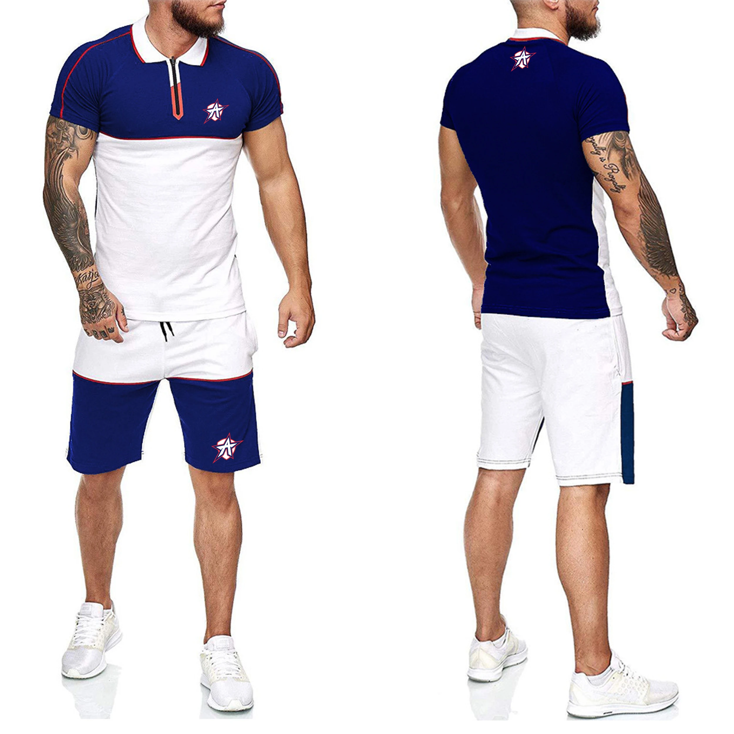 Mens Sportswear Shorts Set High Quality Men Custom Logo Shirts And