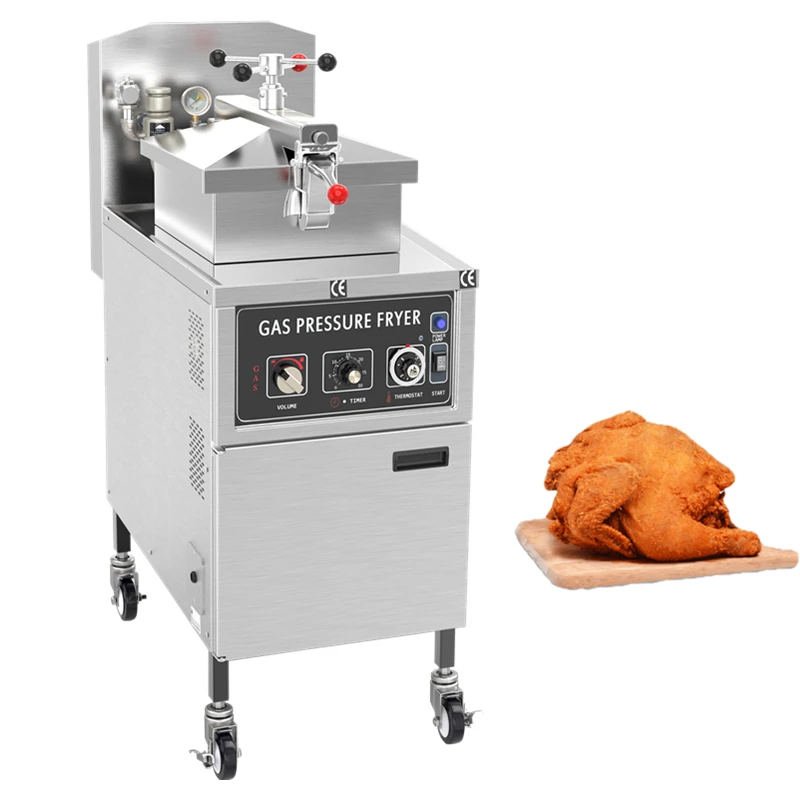 Máquina comercial de freír pollo abierto de gas Kfc para restaurante de  comida rápid