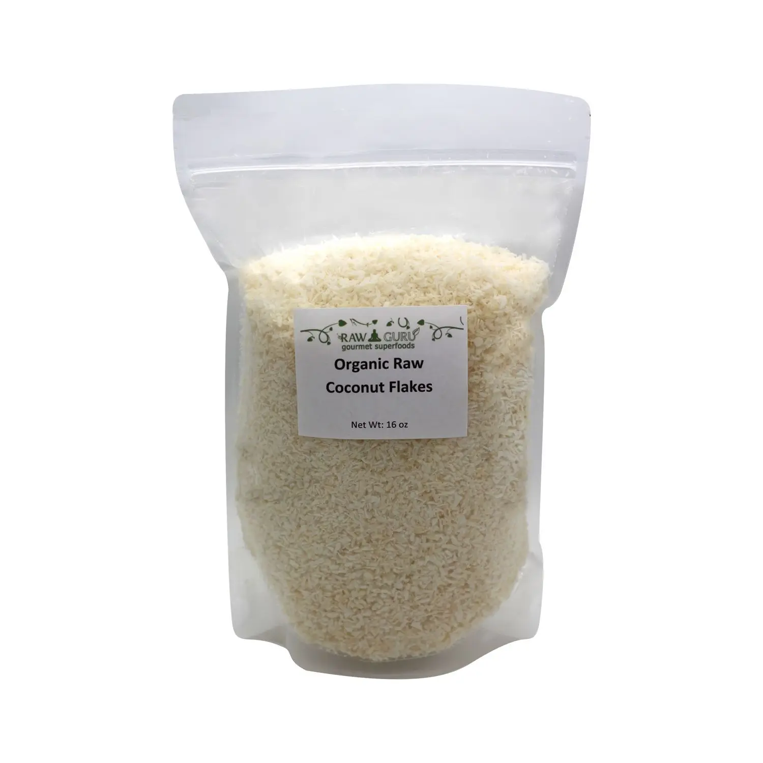 Raw Organic Coconut Flakes – 16 oz