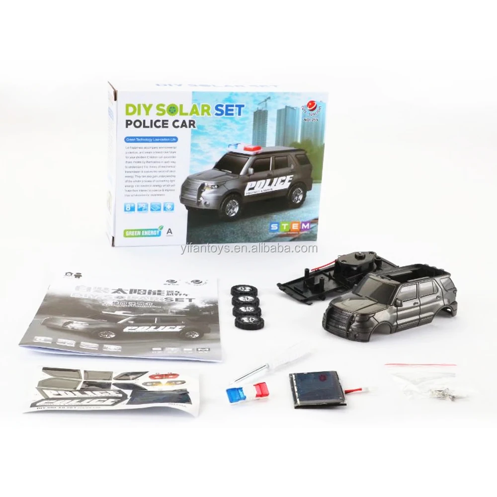 
Китайское производство, самоустанавливающийся внедорожный полицейский автомобиль, пластиковый игрушечный автомобиль на солнечной энергии 