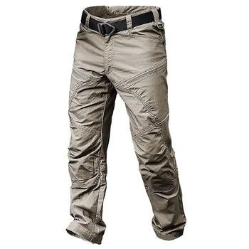 Military Mens Casual Cargo Cotton Tactical Black Work Trousers Loose Airsoft Shooting Hunting Army Combat Pants