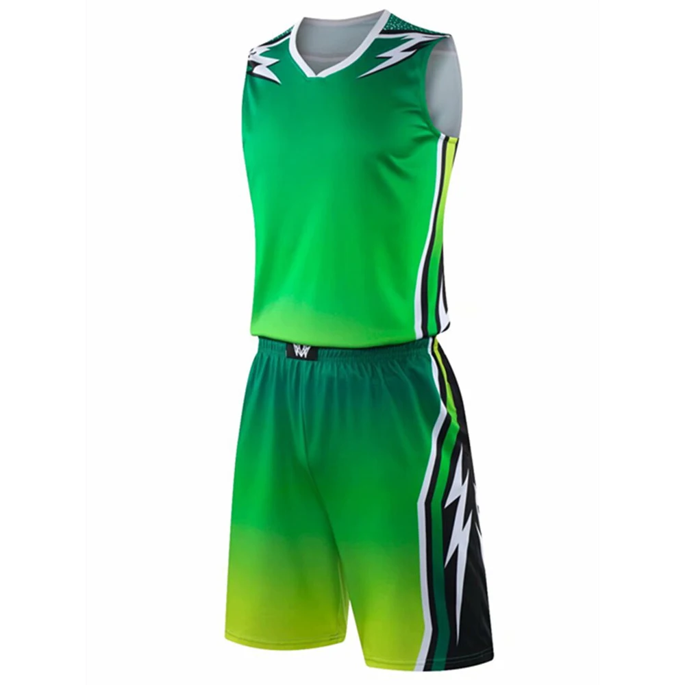 Source Sublimation Mens Basketball Shorts Jersey Custom Green
