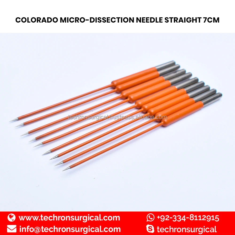Orange Angled Micro Dissection Tungsten Needles Buy Insulated
