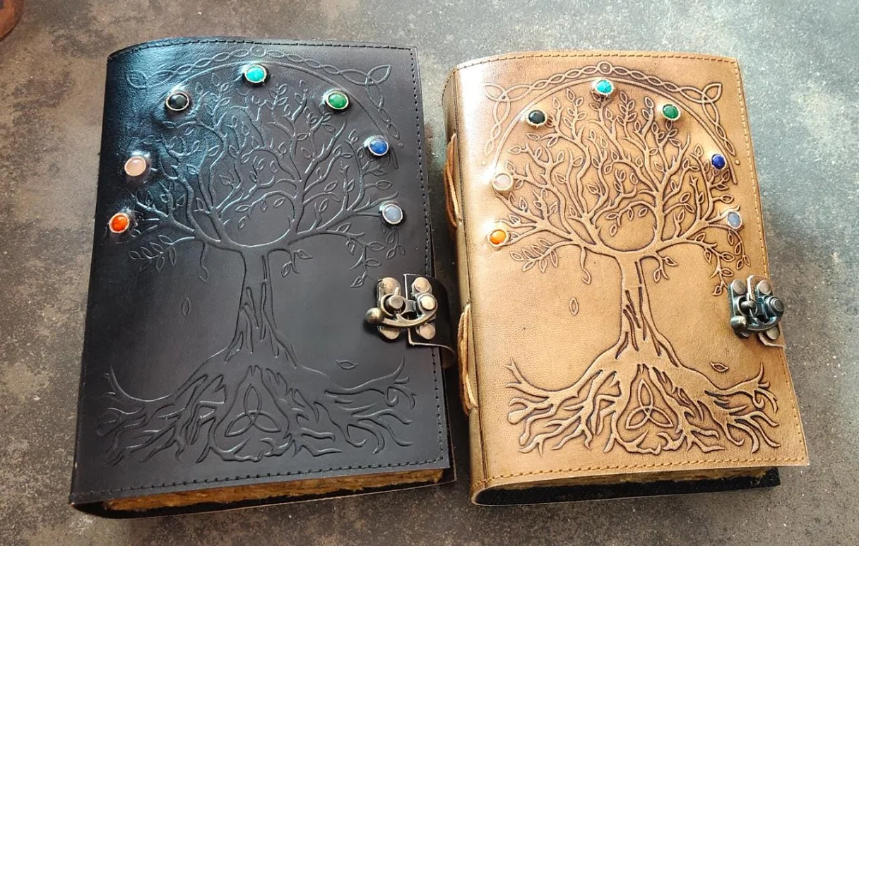 コンナーハンドメイドズ 手作りカスタムエンボス加工ストーンレザー製