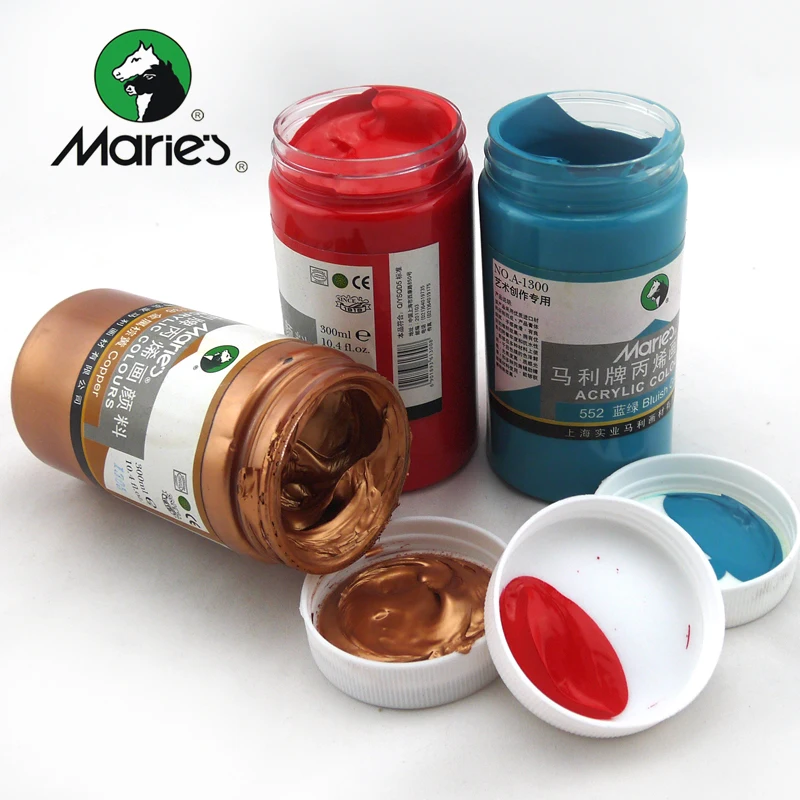 Maries A1300 Acrylic Pigment Gold Pigment Silver Propylene 300ml