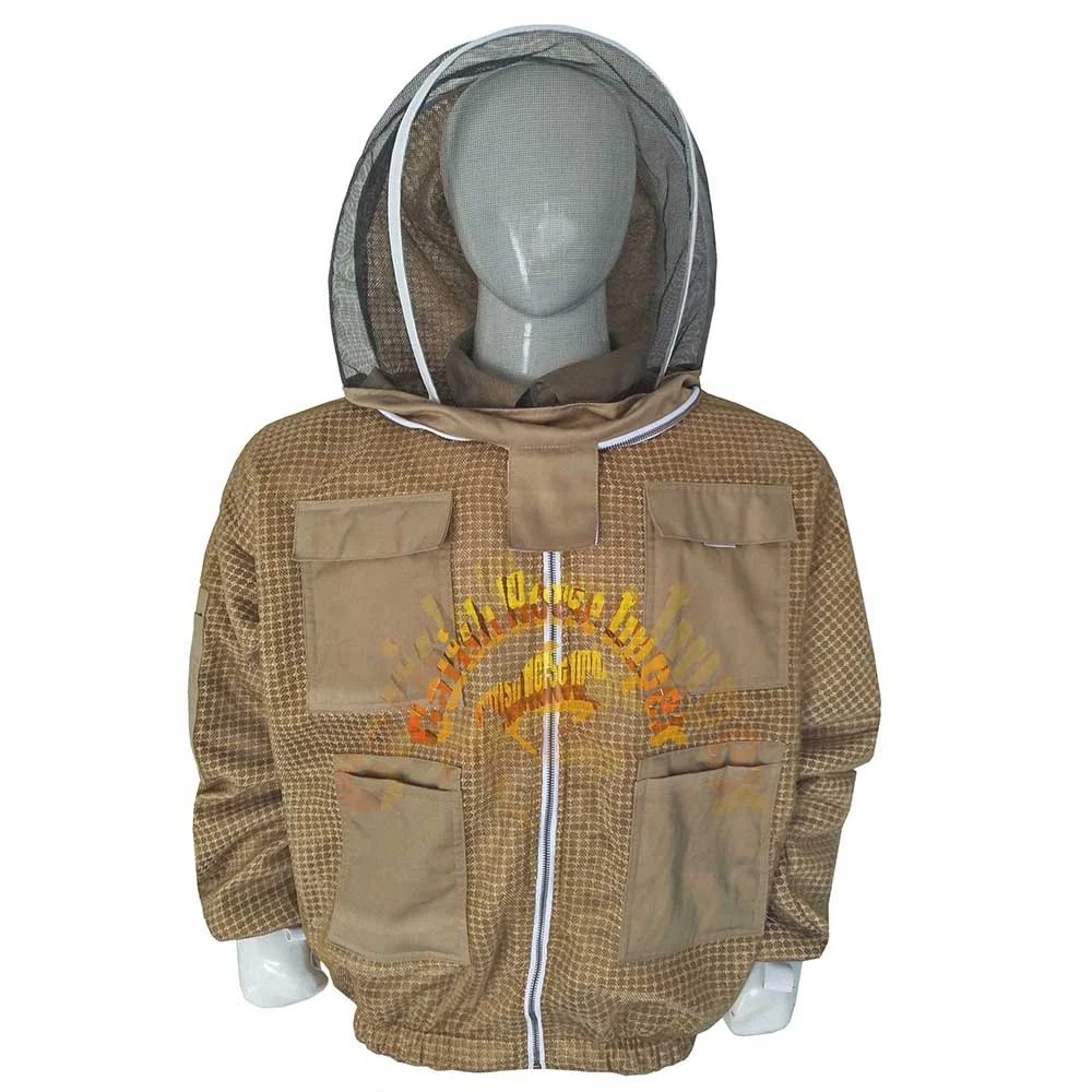 Beekeeping Ultra Ventilated Three Layer Bee Suit Quality BRASS ZIPPER XL L 