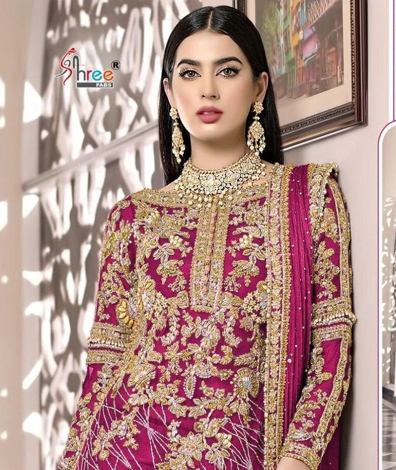 Indian and Pakistani Style Net with Embroidery Work Salwar Kameez Suit for Women Heavy Muslim Style Dress and Kurtis Lehenga