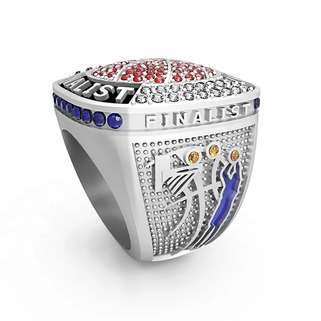 Custom Championship Basketball Ring Finalist Rings by Laser Team Classic Alloy Gemstone Jewelry Christian Style No Mold Fee