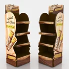 Customizable Recyclable Printing Display Rack For Shop Cardboard Display Stand Snack Food Display Stand