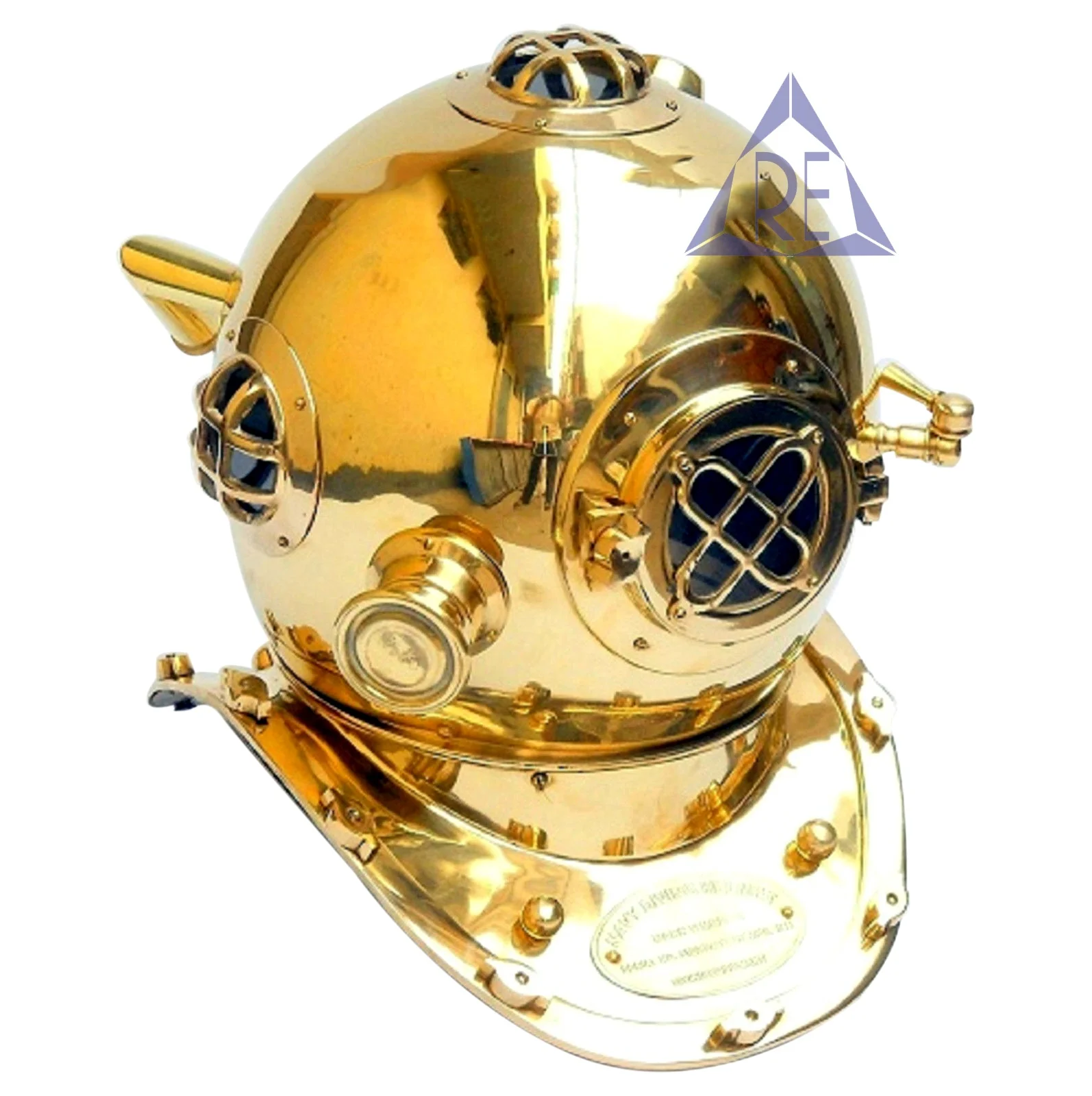 Us Navy Deep Sea Diving Divers Helmet Nautical Brass Diving Helmet 18