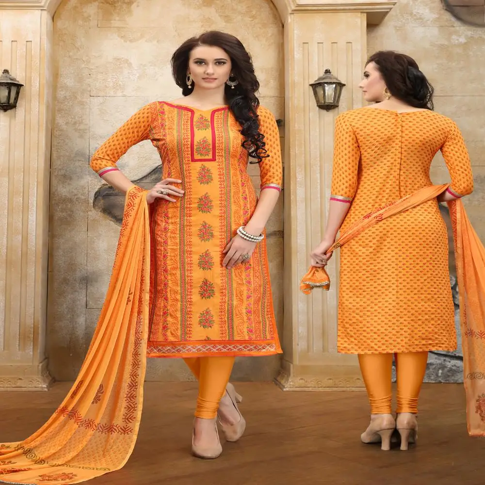 punjabi cotton dress materials