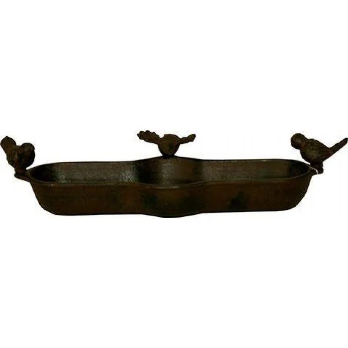 cast iron bird feeder dish