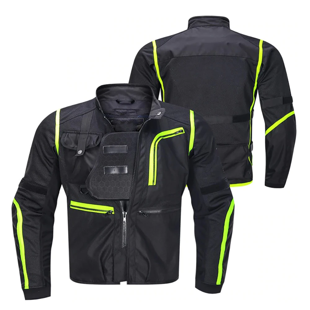 breathable leather motorcycle jacket