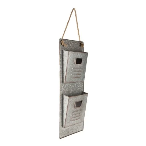 
 Galvanized 3 Tier Floor Magazine Holders  