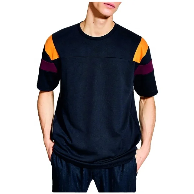 Oversized Panel T Shirts 100% Cotton 