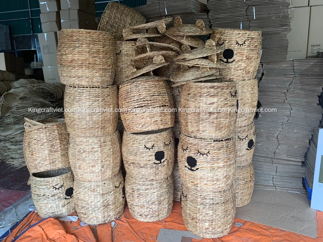 Seagrass Straw Water Hyacinth Basket Baby Toy Baby Corner Baby Basket