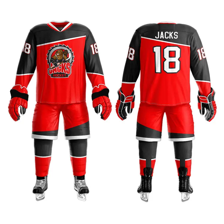 Custom Made High Quality Hockey Jersey Sublimation Team Ice Hockey