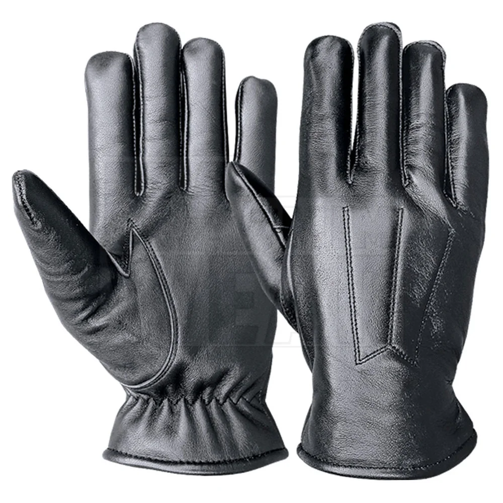 LassZone Winter Warm Mitten Leather Gloves Men Touchscreen Anti-slip Glove for Outdoor Driving 