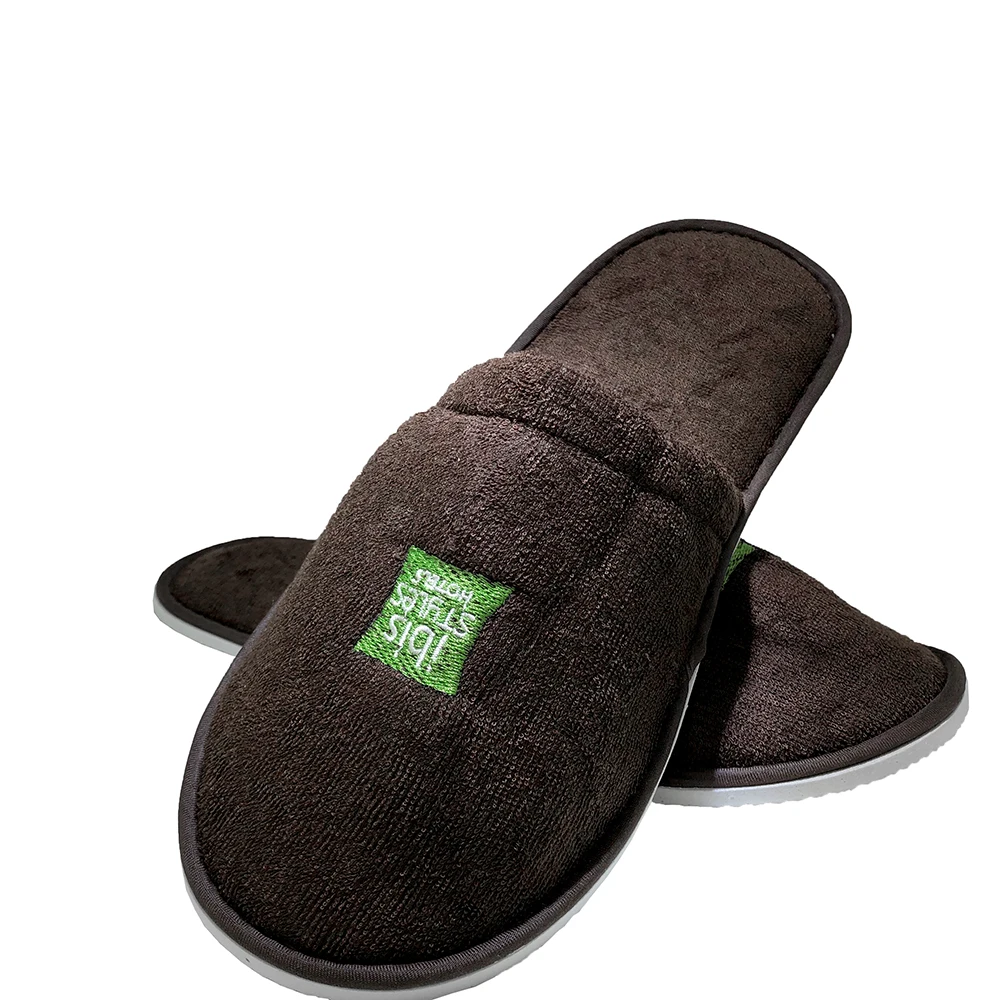 Black Cotton Slippers for women men Hotel Disposable fashion Slippers home slippers for hotel