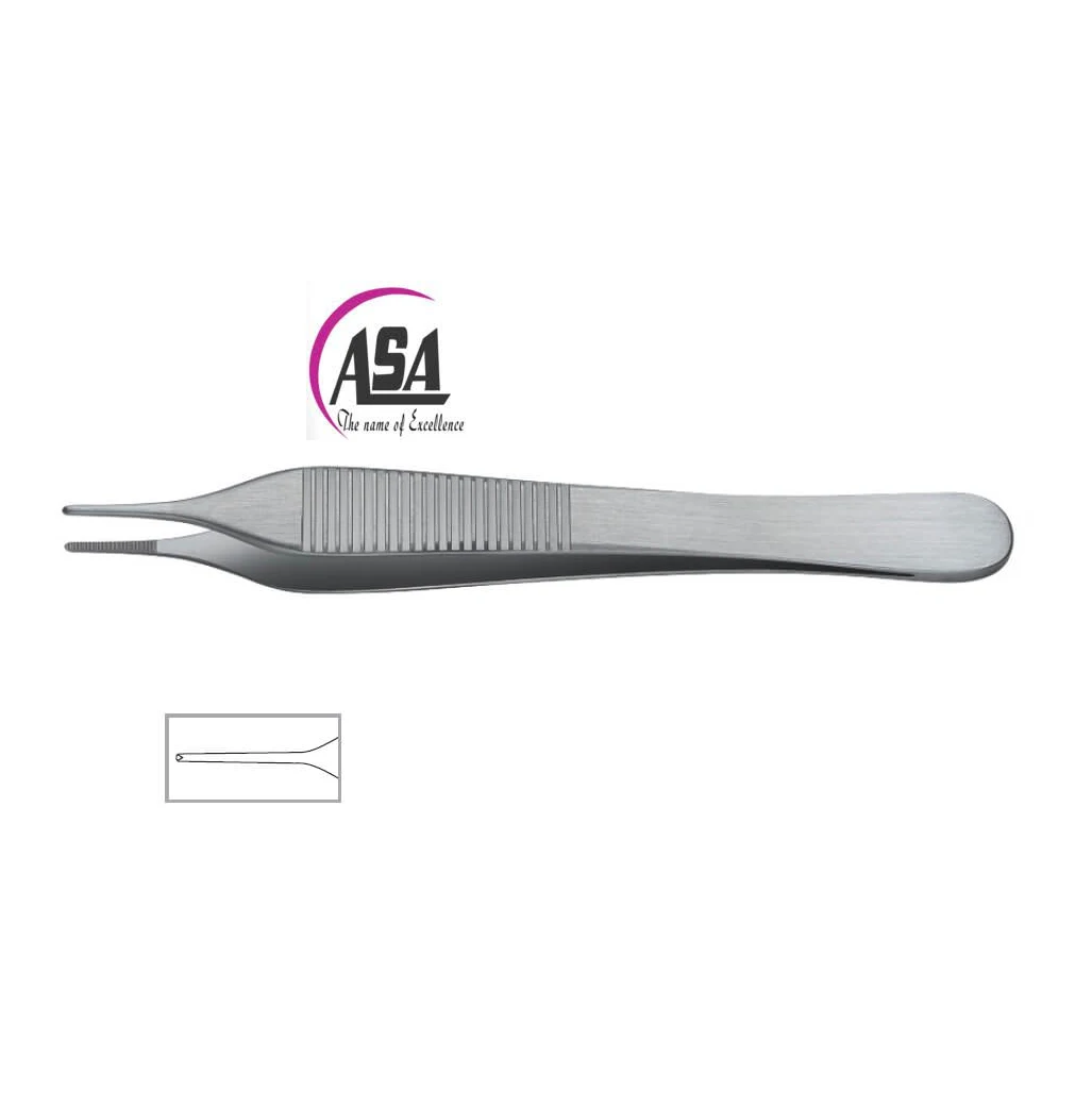 Standard Toothed Forceps Straight Stainless Steel Surgical Toothed