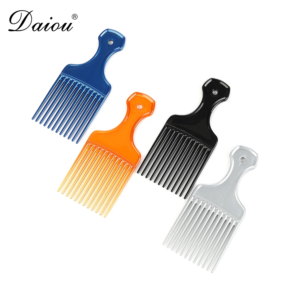 Wholesale Custom Hair Pick Afro Comb High Quality Styling Plastic Twist for Black Men