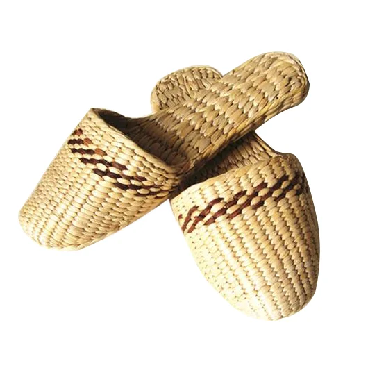 SPECIAL HANDMADE WATER HYACINTH CROCHET CLOSED TOE SLIPPERS //Rachel: +84896436456