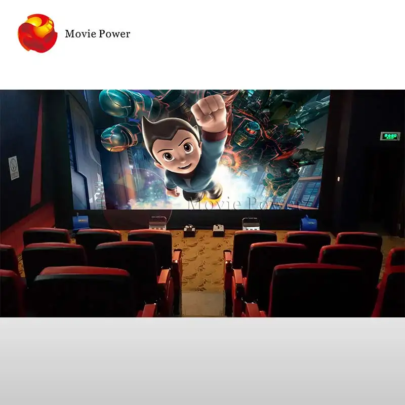 Prosperity and Colorful 3d Cinema 4D 3d 5d 7d 9d Animation Movie for Sale 3 Dof Electric Dynamic System 1-500 Seats Movie Power