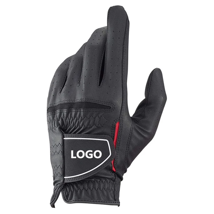 Customized Logo High Quality Left Or Right Hand Cabretta Leather Golf