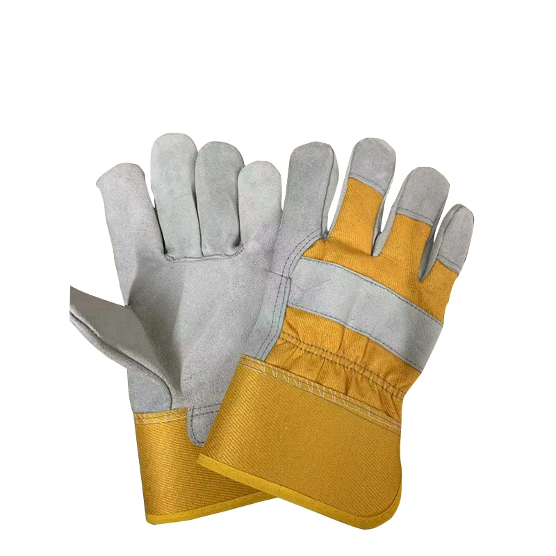 10 Pairs Canadian Rigger Gloves Leather Work Safety Gauntlets. 