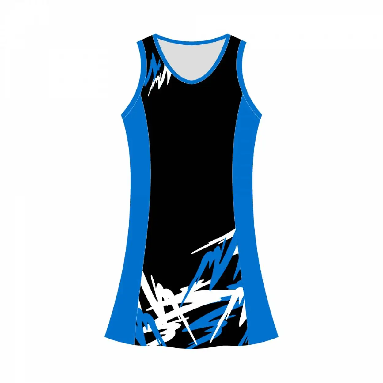 Custom Quick Dry Yellow Plain Netball Dress Design