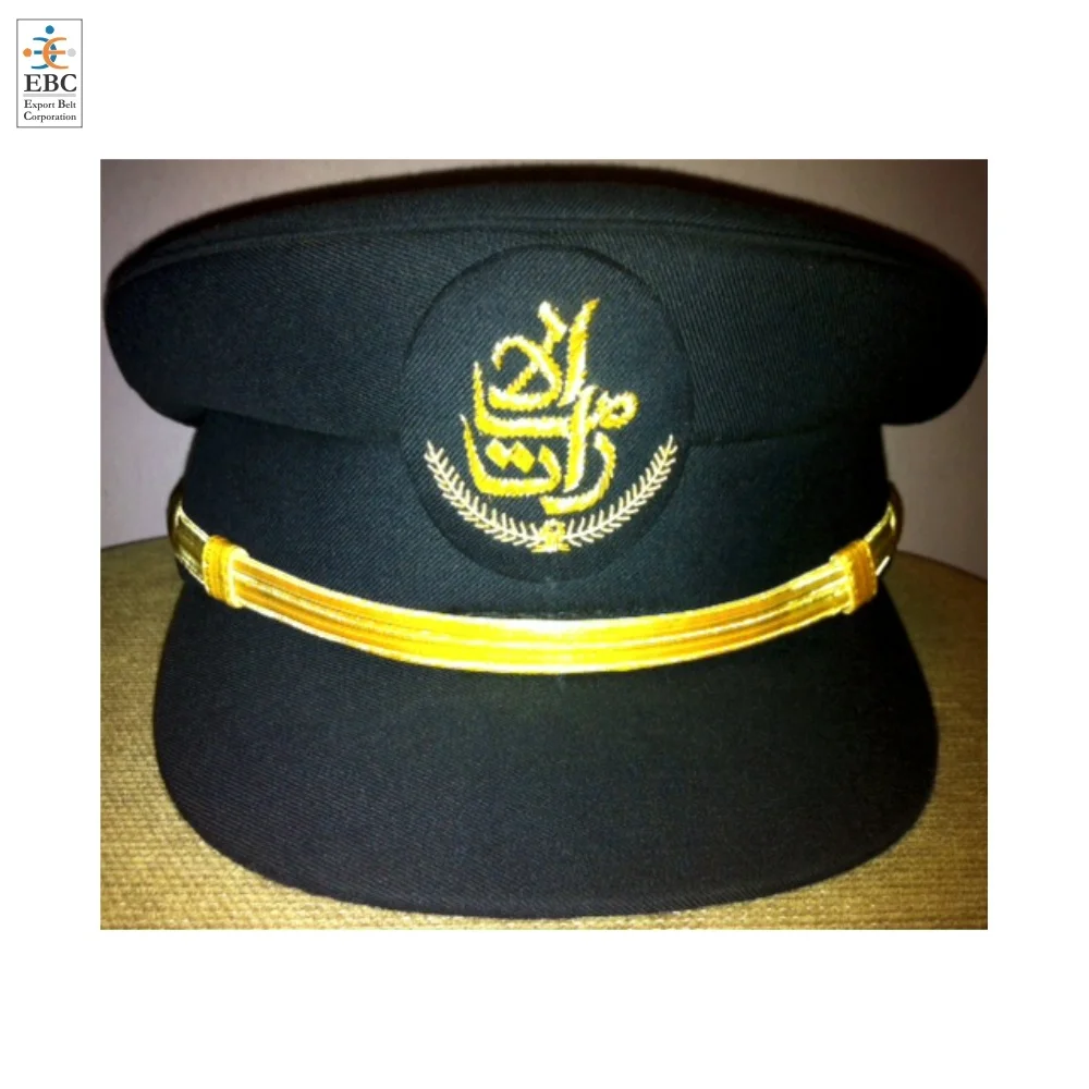 Oem Peak Cap Middle East Gulf Pilot Peak Wholesale Classic Hats For Pilots Captain High Quality