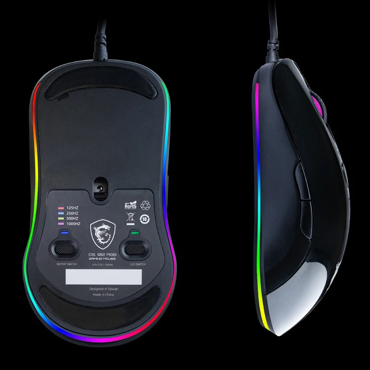 Msi Ds102 Rgb Wired Gaming Mouse With Streamer Faith Dragon Soul Light