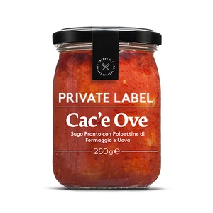 Private Label OEM Italian Sauce with Tomato, Cheese and Eggs 260 g Mason Jar for Wholesales