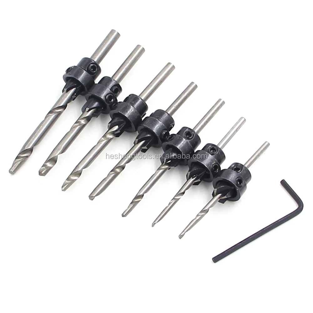 7Pc PROFESSIONAL QUALITY WOODEN DRILL BIT SET Carbon Steel 6mm-10mm Carpentry 