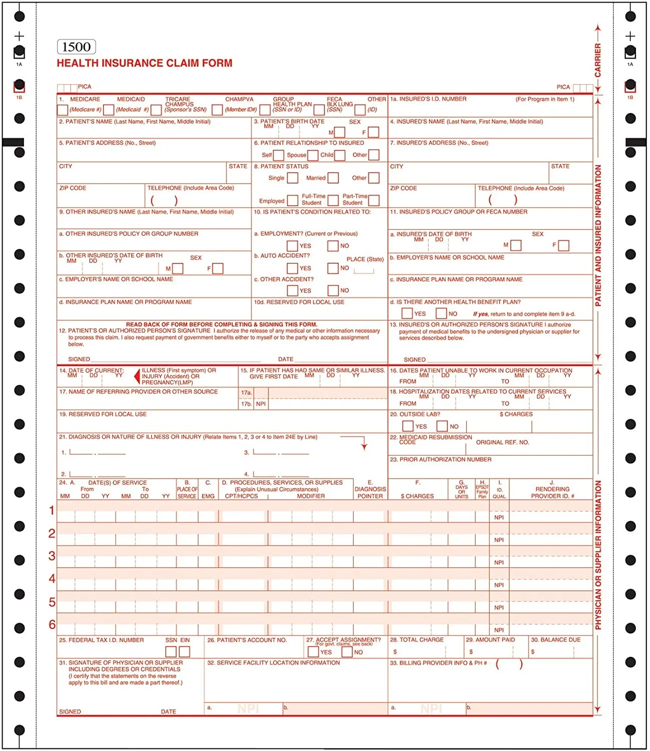 Excellent Printed Form 3 Plys Ncr Paper Carbonless Paper Continuous ...