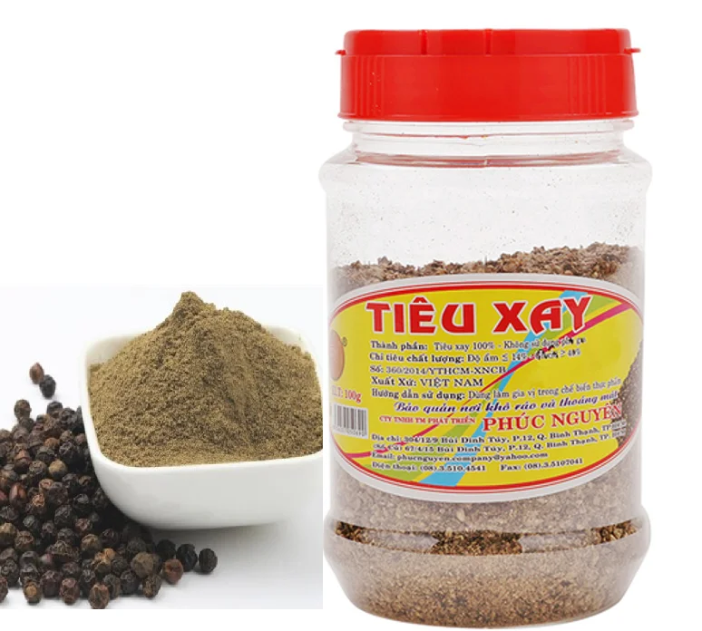 100% natural phuc nguyen black pepper powder with best price
