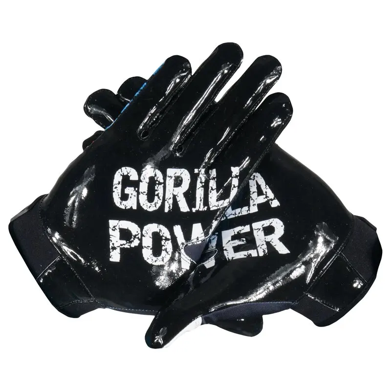 Gorilla Black American Football Gloves - Grav8y