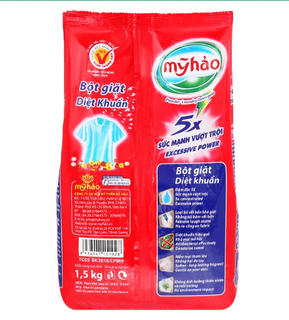 Viet Nam Manufacturer My Hao 5x Powder Laundry Detergent Washing Powder