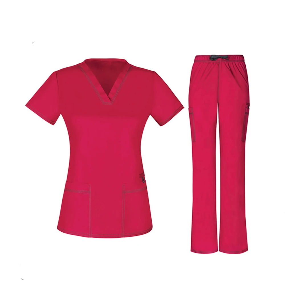 Hot Sale Medical Scrubs Uniforms Women Scrub Nurse Uniform Sets For