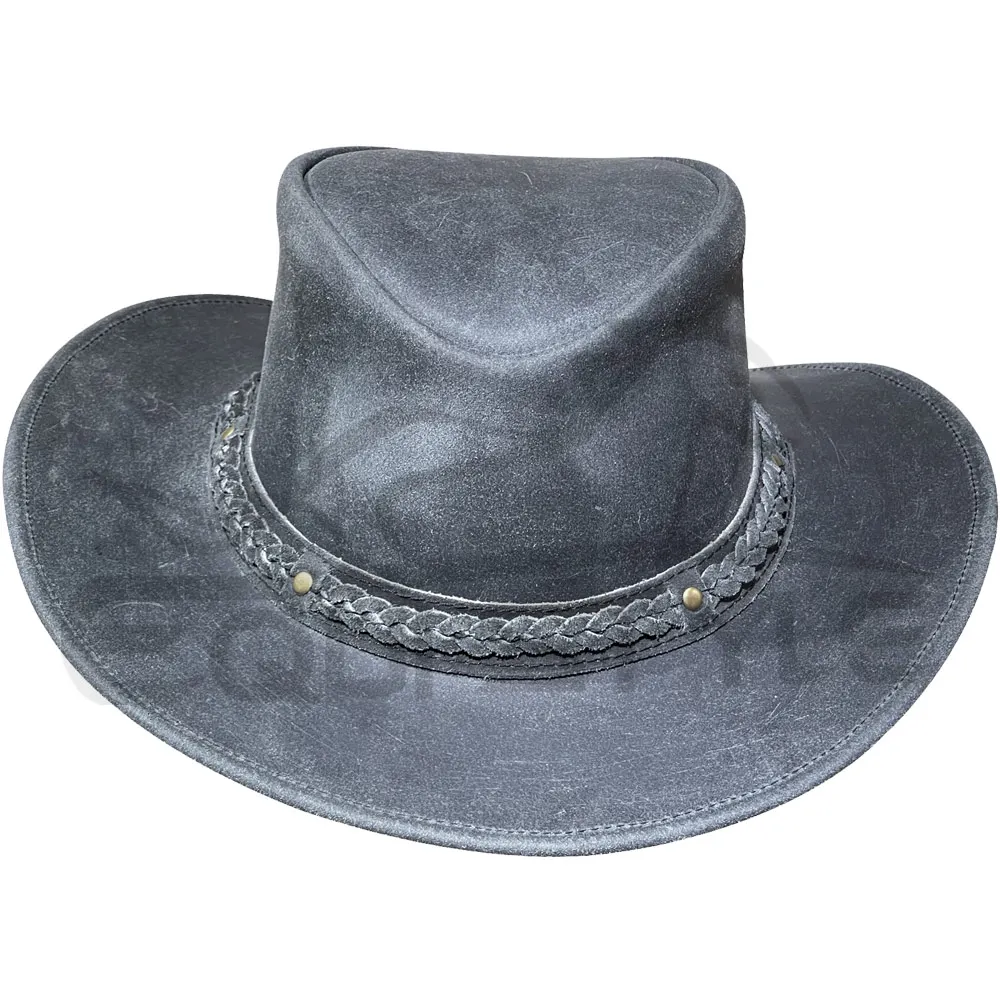 Western Outback Leather Hats For Men And Women Australian Cowboy Hat ...