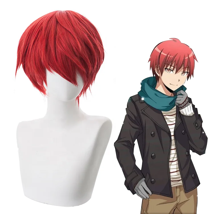 批发动漫暗杀教室akabane Karma Cosplay假发30厘米短直红色男士假发耐热发 Buy Akabane Karma Cosplay Wigs Akabane Karma Cosplay 暗杀课堂cosplay Product On Alibaba Com