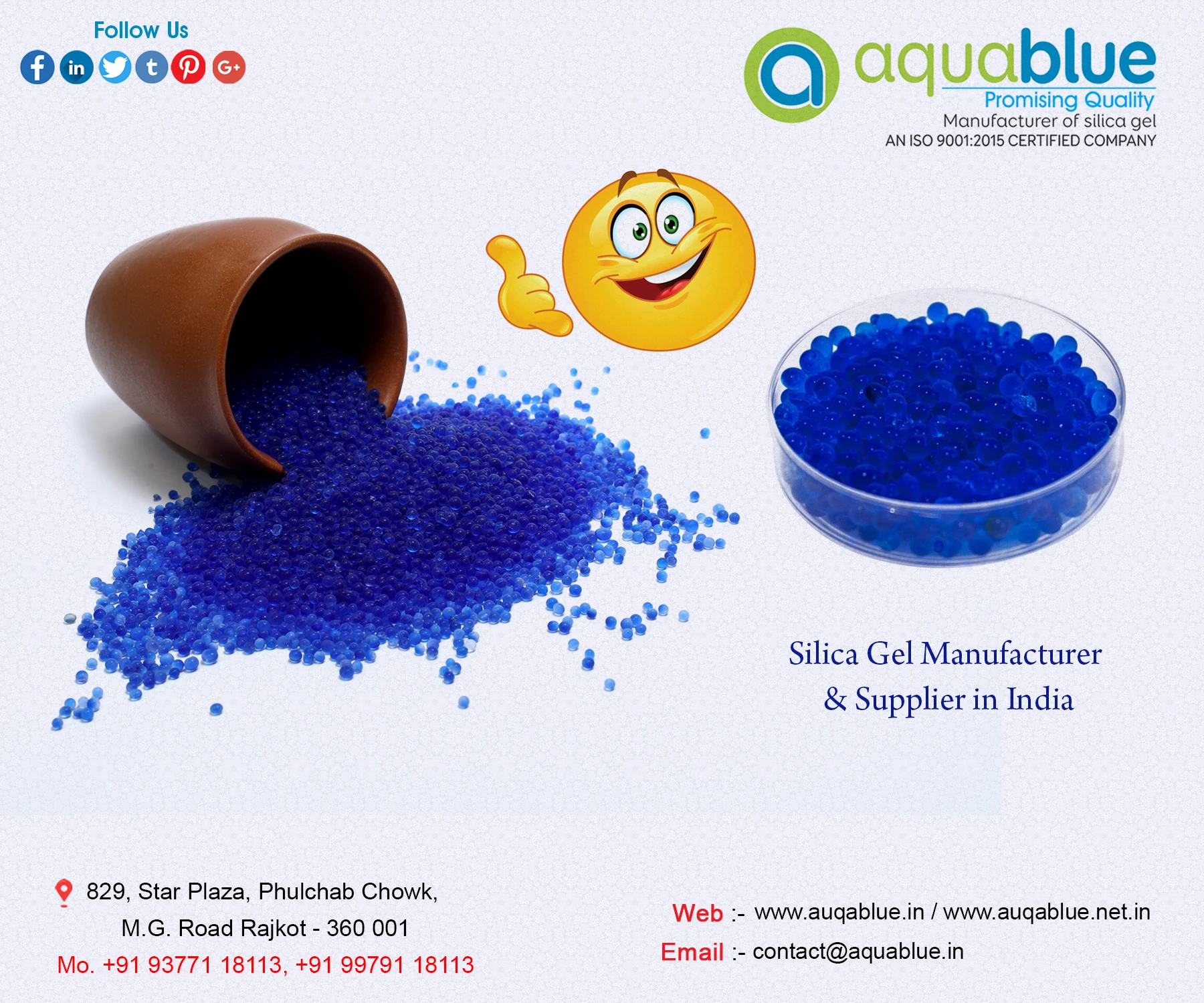 aquablue silica gel products manufacturers india
