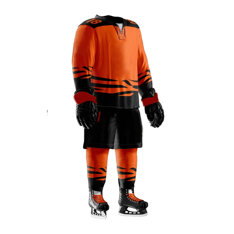 Source Custom ice hockey wear practice junior fashion double sided  reversible cheap team digital camo streetwear ice hockey jersey on  m.