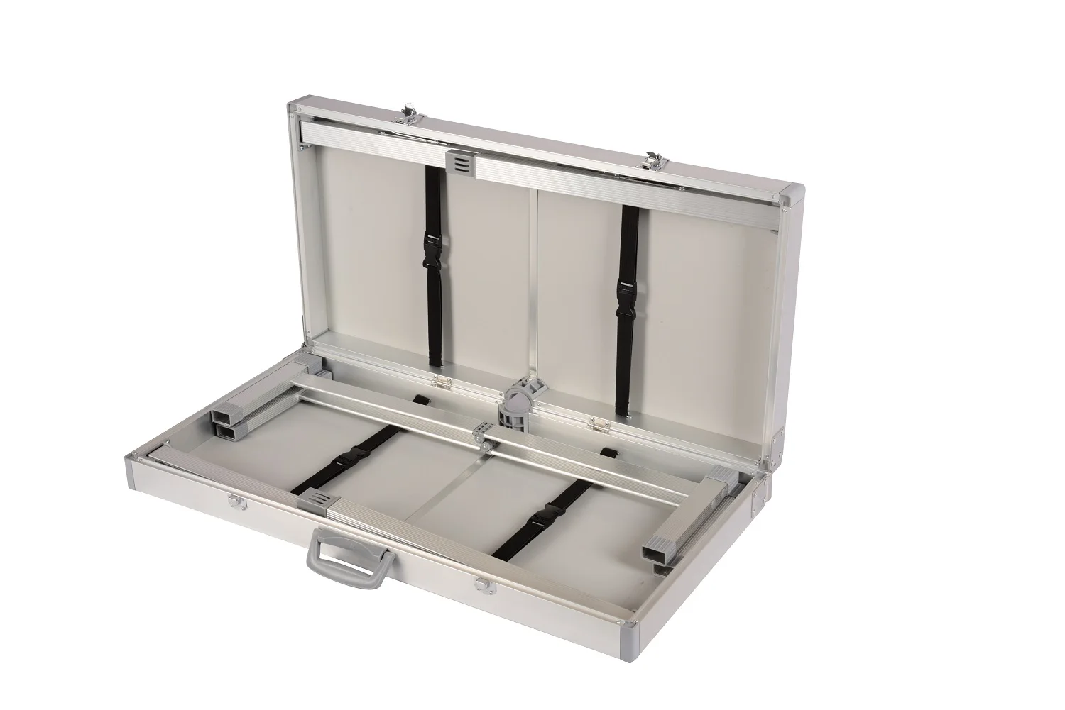 Folding Picnic Table Aluminum Table Chair Set for 4 PersonsPortable Lightweight and Adjustable for Outdoor Camping Dining BBQ