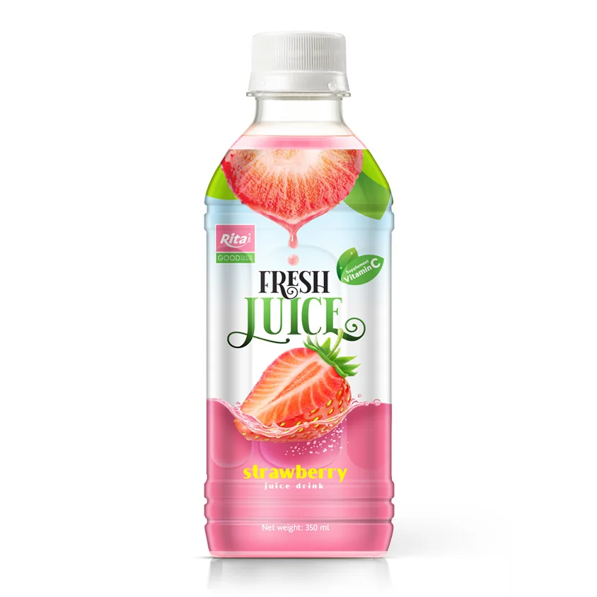 Strawberry Juice Drink with Collagen 500ml (Packing: 24 Bottles