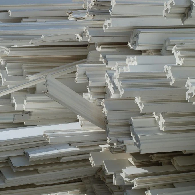 Recycled Upvc Pipe Scrap And Pvc Window Profile Chips White And Grey ...